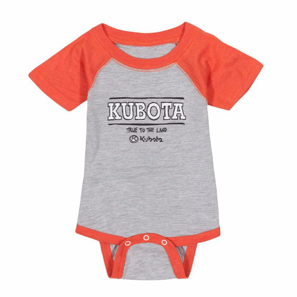 Heather Orange/Grey Infant Bodysuit