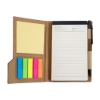 Woodgrain Notebook with Sticky Notes