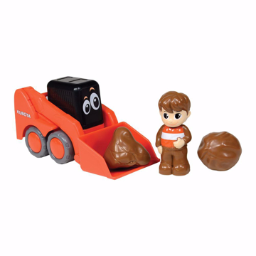 TOY - Kubota My Lil' Orange SSV Skid Steer w/ Figure & Boulders Set