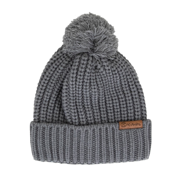 Grey Cable Knit Hat