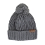 Grey Cable Knit Hat