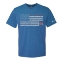 Stars & Stripes Adult T-shirt front view on white background
