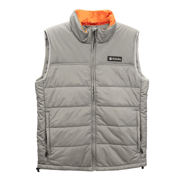 Packable puffer vest on white background