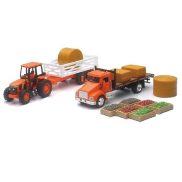 Kubota Truck & Tractor Set on white background