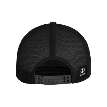 Charcoal w/Black Mesh Vintage Gear Cap Front Image on white background