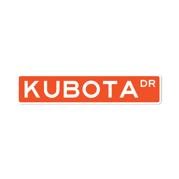 Kubota Drive Mini Street Sign Product Image on white background
