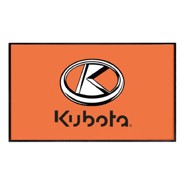 Kubota Orange 3x5 Entrance Mat Product Image on white background