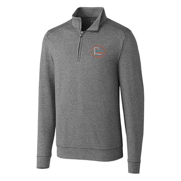 Ruston Tractor | Cutter & Buck Shoreline 1/4 Zip Product Image on white background