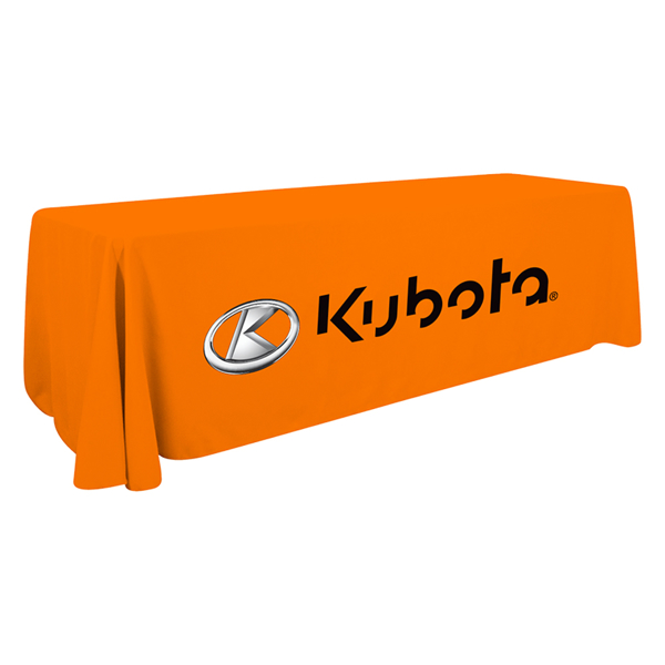 Kubota 8’ Table Throw Product Image on white background