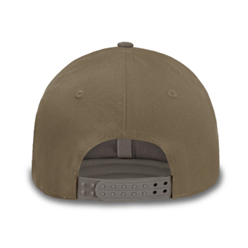 Tan Chino Twill hat with Leather Kubota Patch