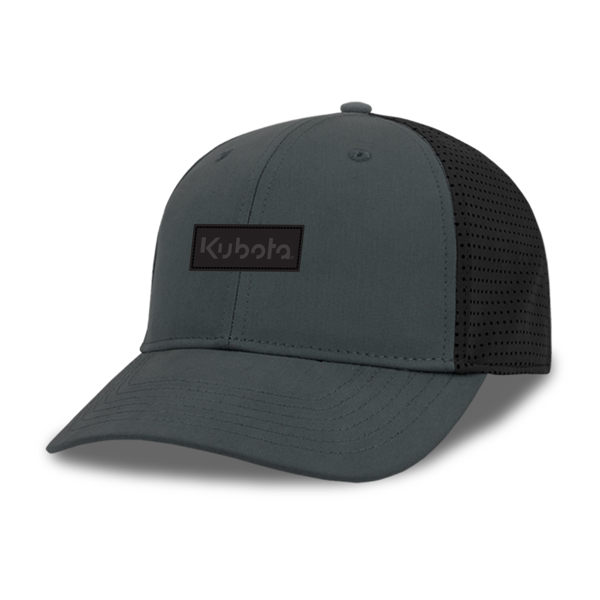 Black and Grey Microfiber hat with black Kubota patch