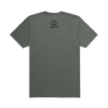 Back view of Military Green Kubota Graphic Tee with a field Kubota Design