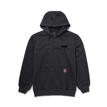 Carhartt 1/4 Zip Hooded Pullover Front product image with Kubota logo on the left chest