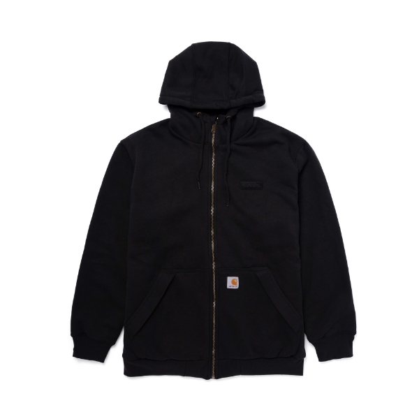  Carhartt Zip up Hoodie Front Product Image with Kubota logo on the left chest