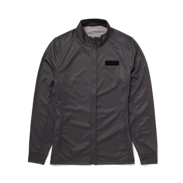 Ladies Herribone Jacket Front Product Image with Kubota logo on the left chest