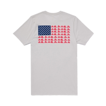 Patriotic Tractor Tee Front product image with Kubota logo on the left chest