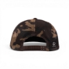 Back view of the Canopy Cap with camouflage mesh back and adjustable snapback closure
