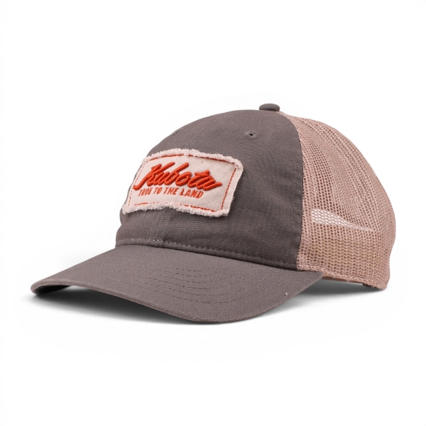 Heritage Washed Cap with vintage Kubota True to the Land patch